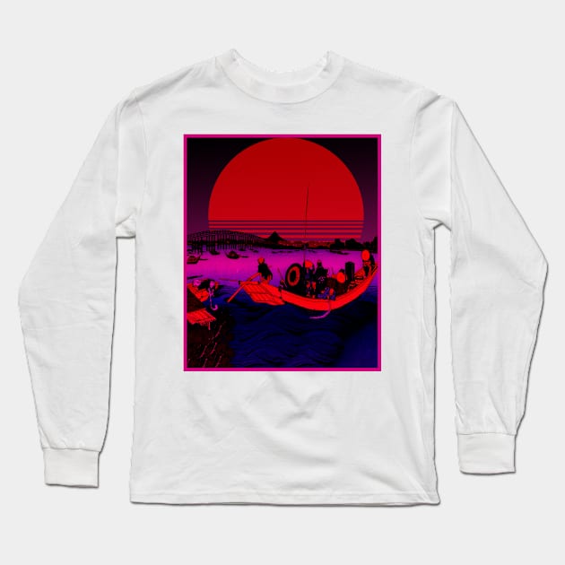 Vaporwave Long Sleeve T-Shirt by mycko_design